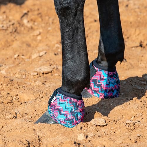 Classic Equine Dyno Turn Bell Boots - color: Techno, size: Large