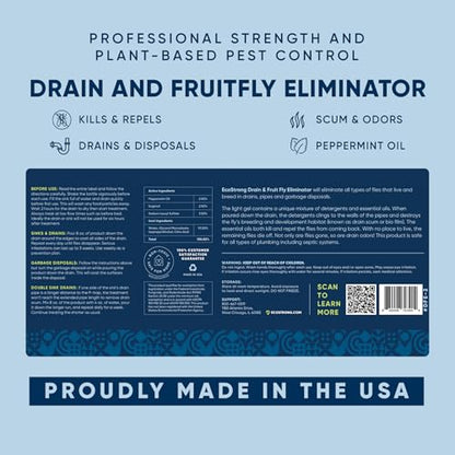 Fruit Fly Drain Treatment | Drain Fly Eliminator | Eliminates Gnats, Sewer Flies and More - Works in All Drains - 256 Fl Oz - size: 256