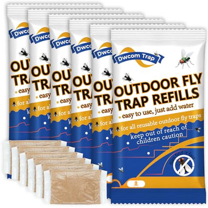 6x30g Fly Bait Fly Trap Refill Packets - size: 6 pack