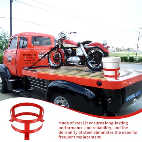 2 Pcs 5 Gallon Bucket Holder 11.6 Inch Diameter, Bucket Holder Rack for RV, Truck, Cart, UTV, Landscape Trailer
