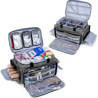 Trunab First Aid Bag Medical Bag Emergency Responder Trauma Bag - color: Grey