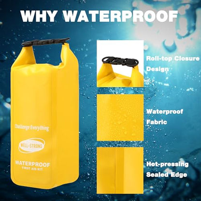 Waterproof First Aid Kit for Boat Marine Roll Top Dry Bag Yellow - color: Ws011-yellow