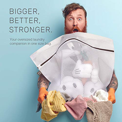 Extra Large Mesh Laundry Bags for Delicates - 2 Jumbo XXL Durable Laundry Bag Mesh Wash Bags with Hanging Loop. Garment Safe and Organizer for Washing Machine, Clothes, Lingerie, Sheets, and Blankets - size: XX-Large