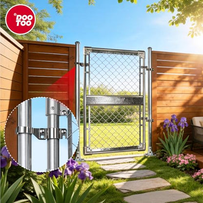 Stainless Steel 1-5/8" x 1-7/8" Chain Link Gate Latch （Fit 1-5/8" Gate Frame）, Heavy Duty Chain Link Fence Gate Fork Latch with Hole for Padlock 1Pack - color: 1-5/8"x1-7/8"