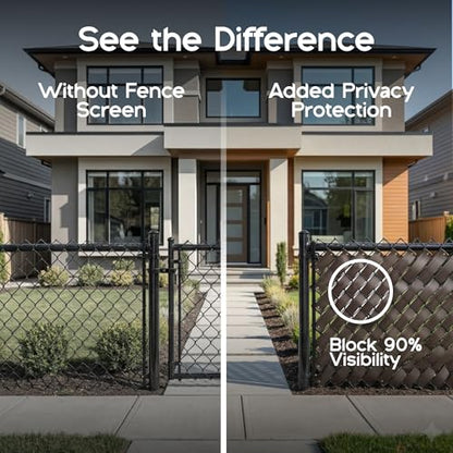 Chain Link Fence Privacy Tape (Gray) - color: Gray
