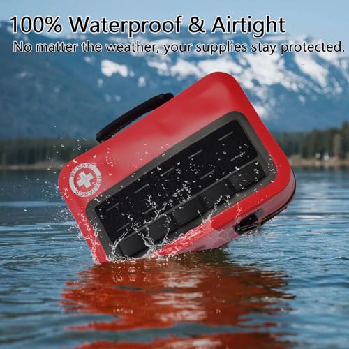 Besst Survivor Waterproof First Aid Kit -Complete Trauma Gear With Labeled Storage, MOLLE System&CPR Kit, Practical Medical Kit For Boating, Marine, Camping, Hurricane, Vehicle And Household Emergency