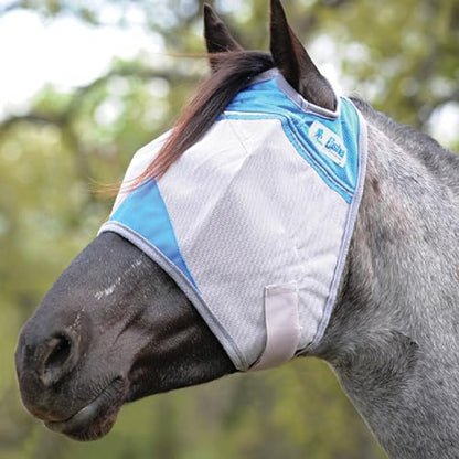 Cashel Crusader Fly Mask, Standard (Blue, Arabian) - color: Blue, size: Medium