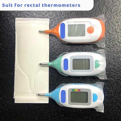 Disposable Cover for Rectal Thermometers - Special for Large Display & Short Probe Baby/Pet Rectal Thermometers (Covers -100 pcs)