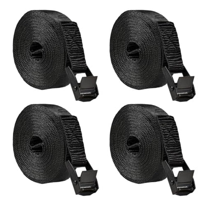 4PCS Tie Down Strap, Lashing Straps with Adjustable Buckle (6.7 ft) | 600 lbs Break Strength, Fit for Cargo Luggage Car Roof Rack, Polypropylene Webbing with Zinc Alloy Buckle, Cam Buckle Design - color: 6.7 ft