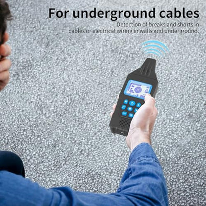 Underground Cable Tester & Circuit Breaker Finder – Professional Anti-Interference Wire Tracer for Buried Cable Locating & Broken Wire Detection - color: Blue