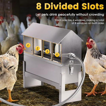 Automatic Chicken Waterer Stainless Steel Chicken Water Dispenser