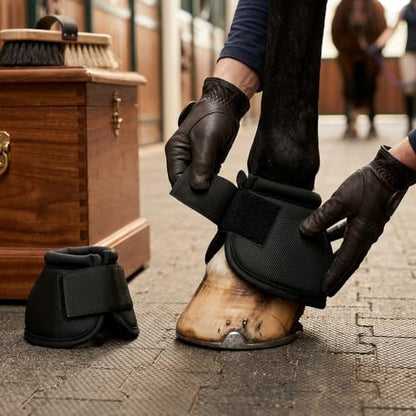 Horse Bell Boots Pair, Anti-Turn Hoof Protector