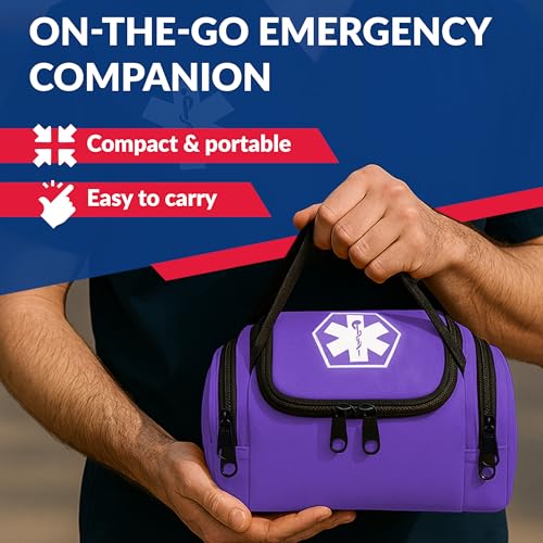 Dixie EMS Dixigear Empty First Responder II Bag 10.5" x 5" x 8" – Purple - color: Purple