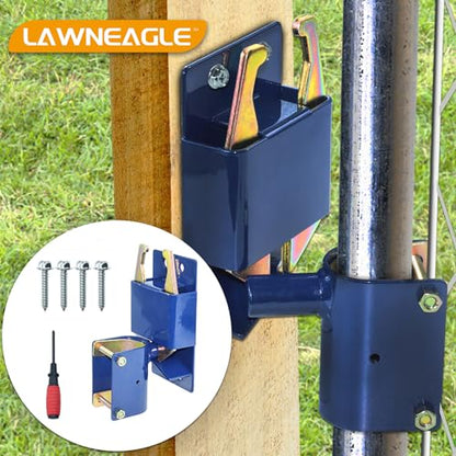 Two Way Gate Latch – Blue Heavy Duty Farm Gate Latch - color: 1 Pack Blue 2-Way Gate Latch