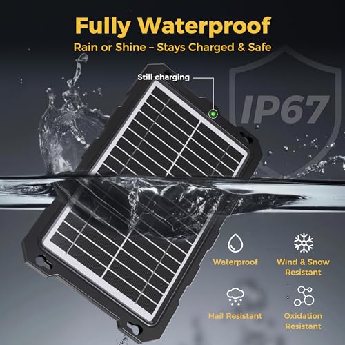 SUNAPEX 10W 12V Solar Car Battery Trickle Charger & Maintainer - size: 10W