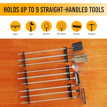 Utility Trailer Tool Rack, 6Pcs 3 Hole Shovel Holder - size: 6Pcs 3 Hole Tool Rack