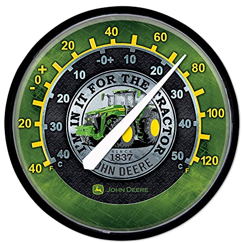 WinCraft Round Thermomether 12.75" John Deere - color: Tractor Round