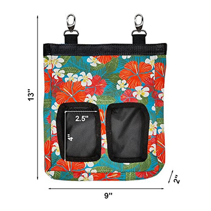 RIOUSSI Guinea Pig Hay Feeder, Hanging Rabbit Hay Feeder Bag. Big Flowers - color: Bigflowers
