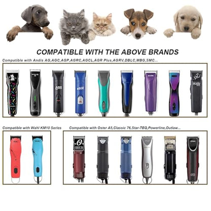 Dog Grooming Blades Compatible with Andis/Oster A5 - color: 2PC 30:1/50''(0.5MM)