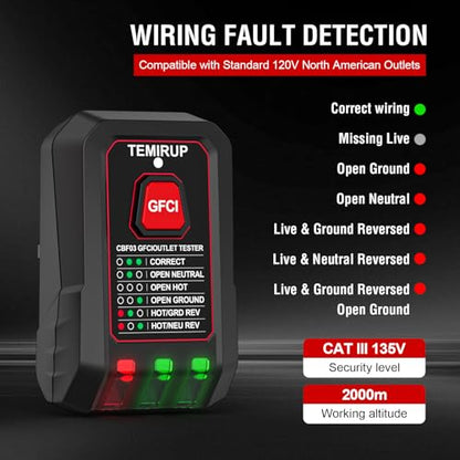 Circuit Breaker Finder Kit with LCD, GFCI Outlet Tester, Breaker Finder