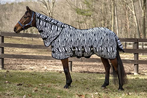 TuffRider Comfy Plus Combo Neck Fly Sheet- Zebra Print -78 - size: 78