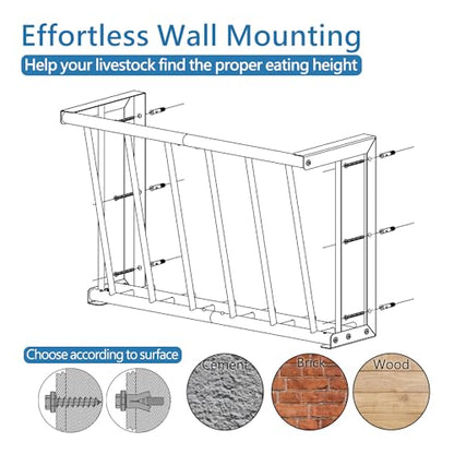 Wall Mount Hay Rack 16 Gallon - size: 16INCH
