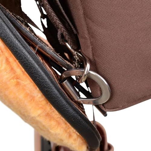 Reinsman Pommel Cooler Bag | Equestrian Durable Convenient Spacious 2-Side Nylon Insulated Bag with Stainless Steel Hardware | Easy Attachment to The Swell with Adjustable Strap - color: Brown
