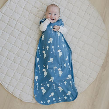 Woolino Toddler Sleeping Bag, 4 Season, Merino Wool and Organic Cotton, Baby Sleep Bag or Sack, 2-4 Years, Hot Air Balloon - color: Hot Air Balloon