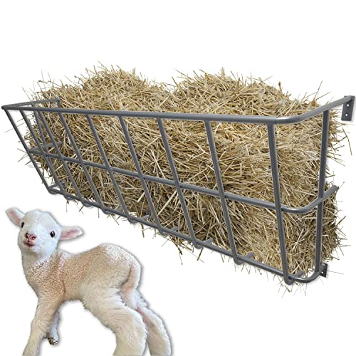 55" Long Hay Feeder Goat 30 Gallon - size: 55INCH