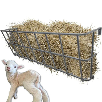 55" Long Hay Feeder Goat 30 Gallon - size: 55INCH