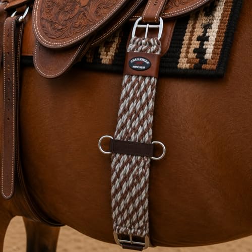 Horse Western 27 Strand Double Weave Two-Tone Mohair Straight Cinch 97RT18 - size: 32"
