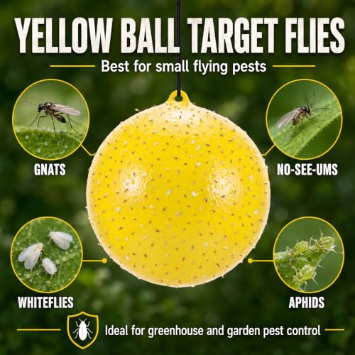 Fly Trap Ball for Horse, Deer, Yellow, Greenhead Flies - color: Gnat Fly Ball Trap