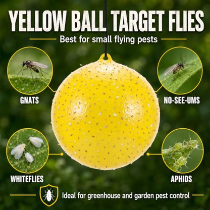 Fly Trap Ball for Horse, Deer, Yellow, Greenhead Flies - color: Gnat Fly Ball Trap