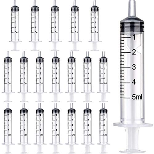 Frienda 20 Packs Syringes Without Needles,5 Ml - size: 5 ml