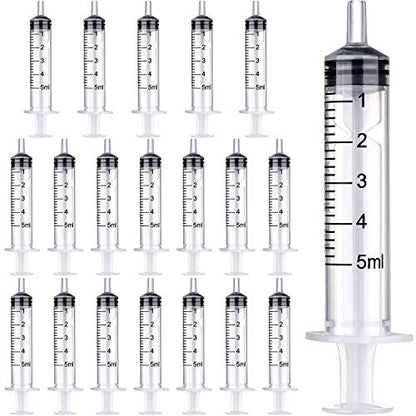 Frienda 20 Packs Syringes Without Needles,5 Ml - size: 5 ml