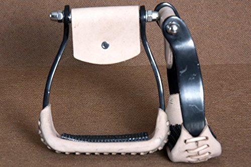 HILASON Anodized Aluminum Barrel Racing Stirrups 5"