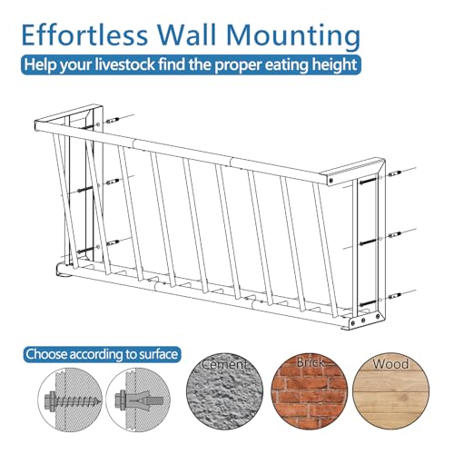 Wall Mount Hay Rack 25 Gallon - size: 25INCH