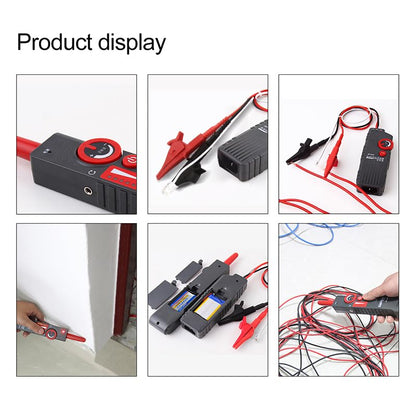 Underground Wire Locator, Wire Tracer with Earphone, Anti-Interference Buried Wire Locator Cable Tester for Locating Breakage Cables & Wires Dog Fence Cables | Locate Wires 6.5 Ft Deep
