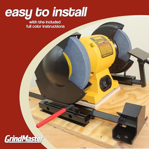 GrindMaster Lathe Tool Sharpening Jig with Quad Setup 8" - size: for 8 inch Grinders