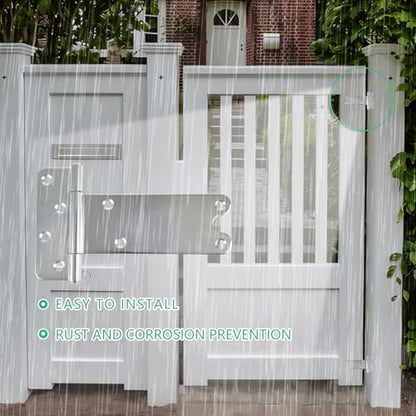 8 in T-Strap Shed Door Hinges,300 Lbs Capacity, 6 Pack Heavy Duty Tee Hinge - color: Silver, size: 8 in -6 pcs