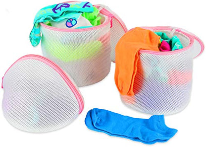 Simple Houseware Laundry Bra Lingerie Bags (2 Large & 3 Underwear Bags) - style: 2 L / 3 Bra Bags