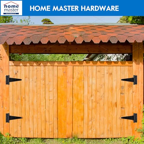 HOME MASTER HARDWARE 6" Heavy Duty Gate Hinges, 6 Pack T Strap Hinges - size: 6 in-6 Pack