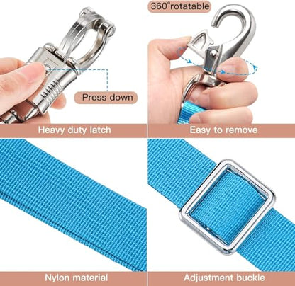 Cross Ties for Horse, Heavy Duty Nylon Horse Trailer Tie - color: Blue