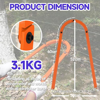 Fence Fixer Tool for Barbed Wire, Horse & Cattle Fencing – Heavy-Duty Manual Repair Tool for Farm & Ranch – Tredre - color: STYL4