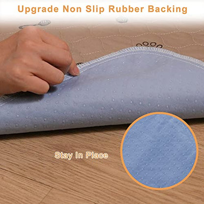 Peepeego 2Pack 36"x36" Pee Pads Washable Waterproof Rugs for Dog Training - size: 2Pack 36x36