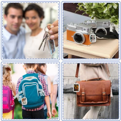 Acrylic Photo Frame Keyring, Personalized Keychains,Clear Picture Keychain as Gift - color: 40pcs
