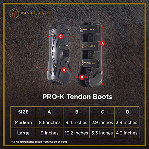 Kavallerie Classic Tendon Boots, Impact-Absorbing Material, Breathable & Evenly Distribute Pressure, Protect Tendon and Ligaments, Anti-Slip, Anti- Sore and Moisture Repellant Show Jumping Boots - color: Tendon Boots(Pro-K), White