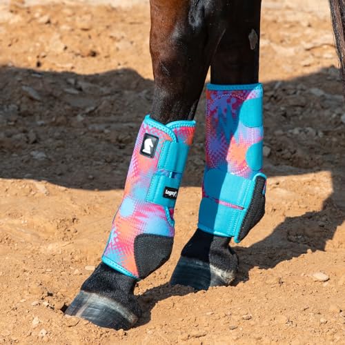 Classic Equine Legacy2 Support Boots, Front and Hind - color: Beatz, size: Large