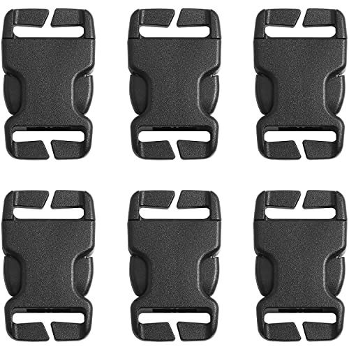 Quick Release Buckle 6PCS Multi-Size Plastic Buckle Repair Kit No Sewing Required for 20mm/0.79in Backpack Bag Strap