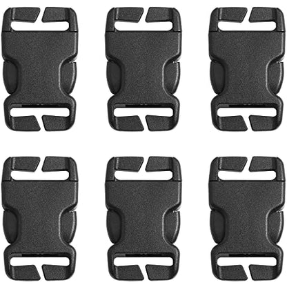 Quick Release Buckle 6PCS Multi-Size Plastic Buckle Repair Kit No Sewing Required for 20mm/0.79in Backpack Bag Strap